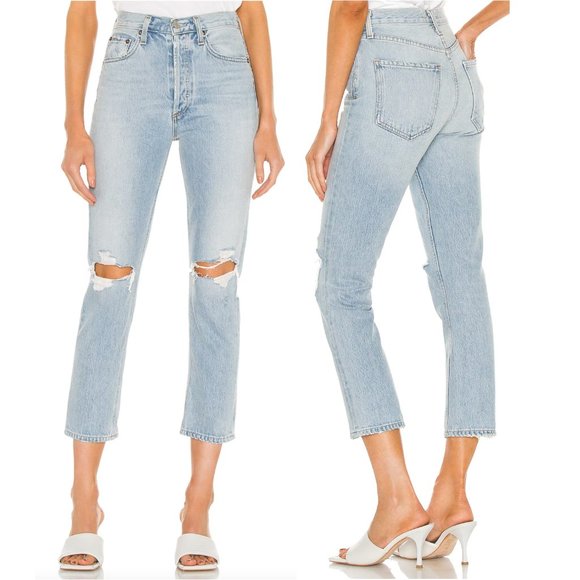 AGOLDE Riley Jeans Size 31 NWT - Picture 1 of 9